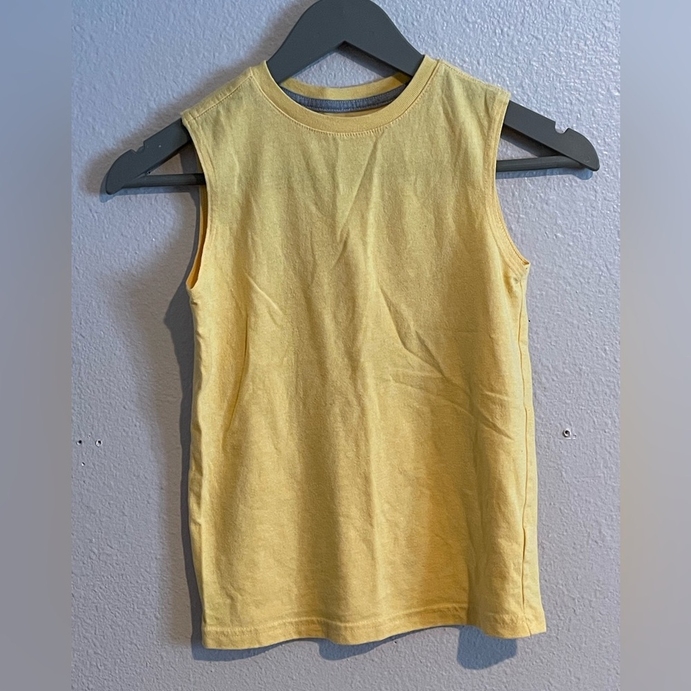 Wonder Nation Yellow Sleeveless Scoop Neck Kids’ Tank Top